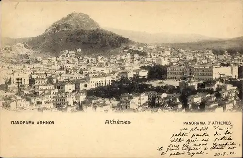 Ak Athen Griechenland, Panorama