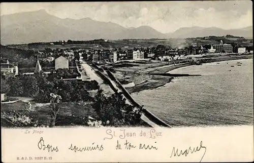 Ak Saint Jean de Luz Pyrénées Atlantiques, La Plage