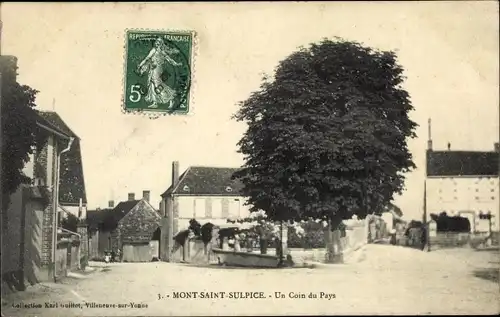 Ak Mont Saint Sulpice Yonne, Un Coin du Pays