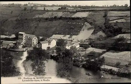 Ak Lavault Sainte Anne Allier, Le Moulin