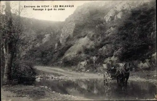 Ak Vichy Allier, Les Malavaux, Passage a gue du Jolan