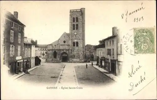 Ak Gannat Allier, Eglise Sainte Croix