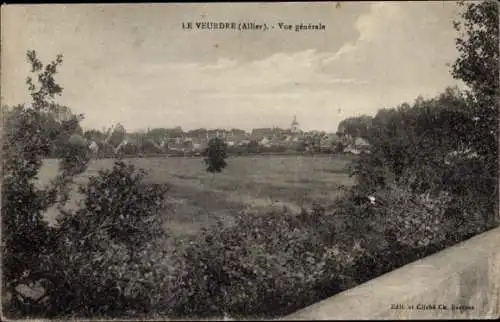 Ak Le Veurdre Allier, Vue generale