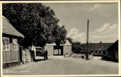 Ak Svaneke Bornholm Dänemark, Straßenpartie