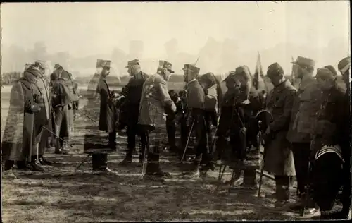 Foto Ak Vincennes Val de Marne, Französische Soldaten, Polygone, I. WK