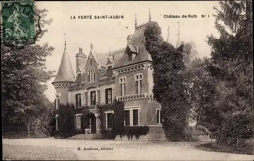 Ak La Ferté Saint Aubin Loiret, Chateau de Ruth