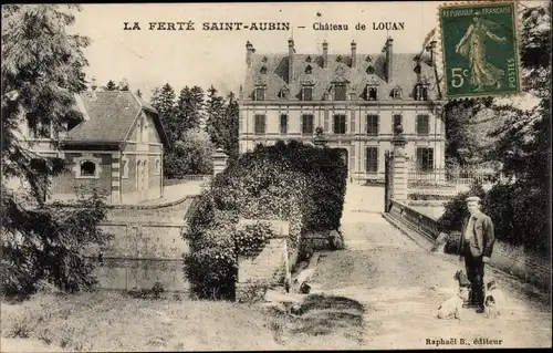 Ak La Ferté Saint Aubin Loiret, Chateau de Louan