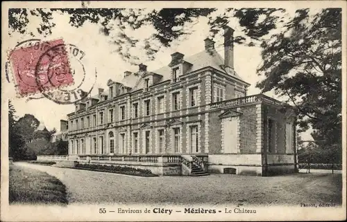 Ak Mézières lez CléryLoiret, Vue du Château