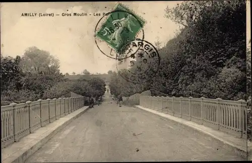 Ak Amilly Loiret, Gros Moulin