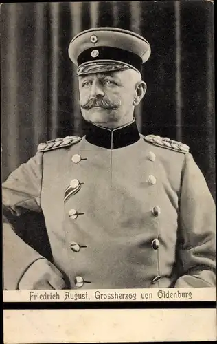 Ak Friedrich August, Großherzog von Oldenburg, Portrait in Uniform