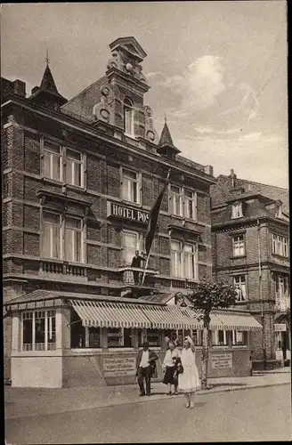 Ak Rüdesheim am Rhein, Hotel Post