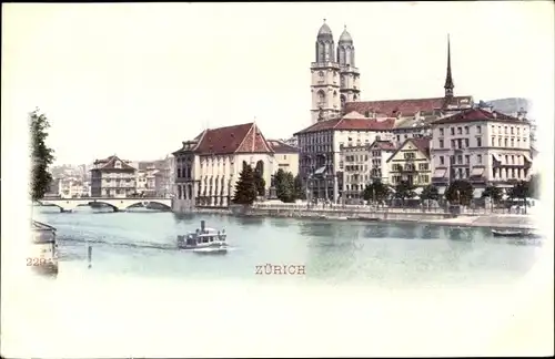 Ak Zürich Stadt Schweiz, Blick auf die Stadt