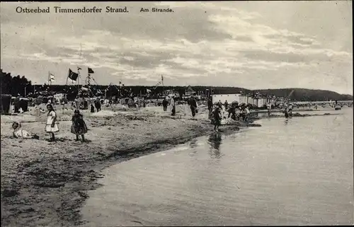 Ak Ostseebad Timmendorfer Strand, Partie am Strand