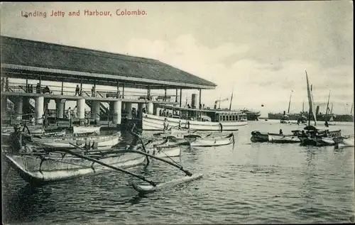 Ak Colombo Ceylon Sri Lanka, Landing Jetty and Harbour