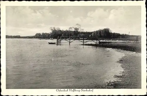 Ak Haffkrug Scharbeutz Ostholstein, Sierksdorf, Uferpartie