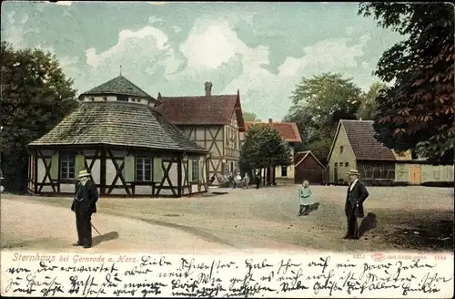 Ak Gernrode Quedlinburg im Harz, Partie am Sternhaus