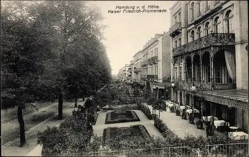 Ak Bad Homburg vor der Höhe Hessen, Kaiser Friedrich Promenade