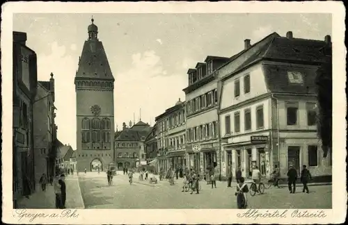 Ak Speyer am Oberrhein Rheinland Pfalz, Altpörtel, Ostseite