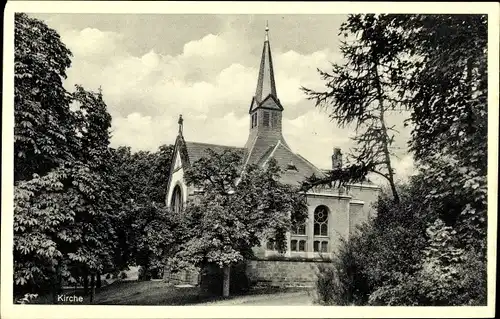 Ak Weilmünster im Taunus Hessen, Kindersanatorium, Kirche
