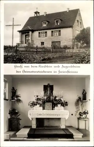 Ak Freiensteinau Hessen, Kirchlein, Jugendheim