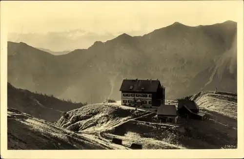 Ak Bayrischzell im Mangfallgebirge Oberbayern, Rotwandhaus, Gegen Sonnwendjoch, Großvenediger