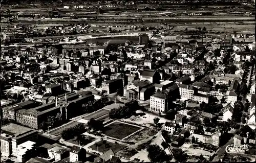 Ak Duisburg im Ruhrgebiet, Fliegeraufnahme