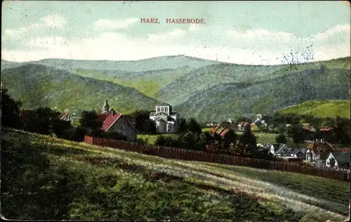 Ak Hasserode Wernigerode am Harz, Panorama