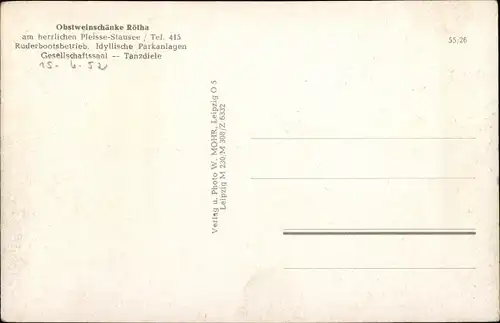 Ak Rötha in Sachsen, Obstweinschänke, Fässer