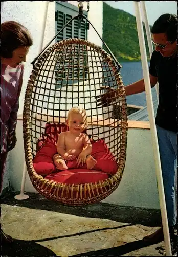 Ak Porto Ercole Toskana, Prinz Willem Alexander, Beatrix, Claus von Amsberg, Sommerurlaub 1968