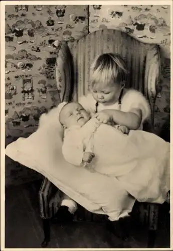 Ak Prinz Willem Alexander der Niederlande, Johan Friso, Portrait