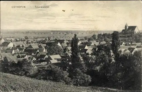 Ak Osthofen in Rheinhessen, Gesamtansicht