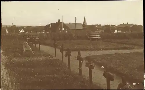 Foto Nebel auf der Insel Amrum Nordfriesland, Friedhof der Heimatlosen