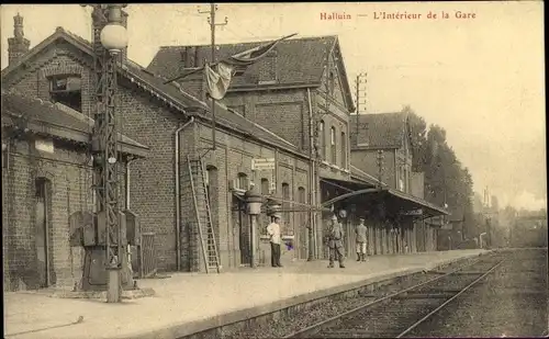 Ak Halluin Nord, Bahnhof, Gleisseite
