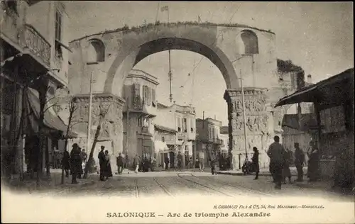 Ak Saloniki Griechenland, Arc de triomphe Alexandre