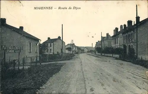 Ak Migennes Yonne, Route de Dijon