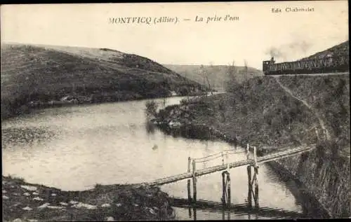 Ak Montvicq Allier, La prise d'eau