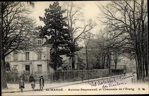 Ak Saint Mandé Val de Marne, Avenue Daumesnil, Chaussee de l'Etang