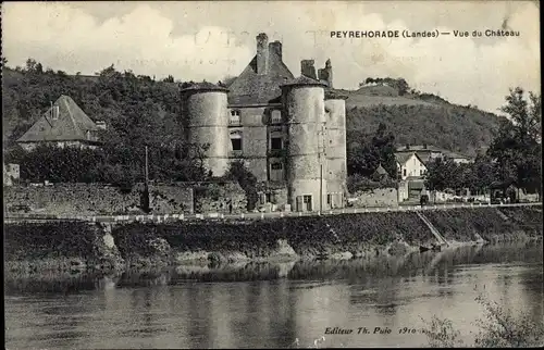 Ak Peyrehorade Landes, Vue du Chateau