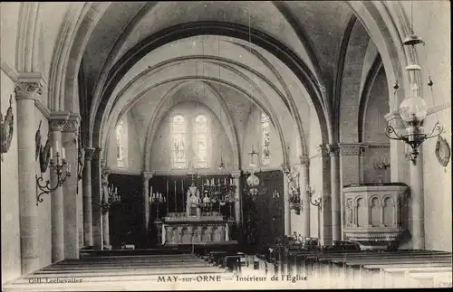 Ak May sur Orne Calvados, Interieur de l'Eglise