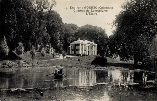 Ak La Vespière Calvados, Château de la Vespière, Lavespierre, L'Etang