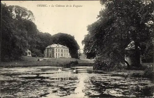 Ak La Vespière Calvados, Château de la Vespière, Lavespierre, L'Etang