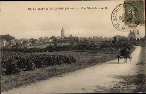 Ak Saint Rémy la Varenne Maine et Loire, Vue Generale