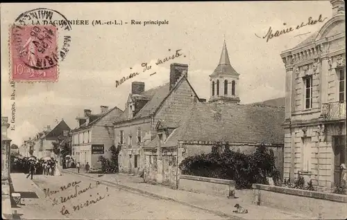 Ak La Daguenière Maine et Loire, Rue principale