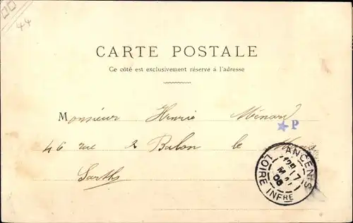 Ak Ancenis Loire-Atlantique, Drain, Ortspartie, Kirche