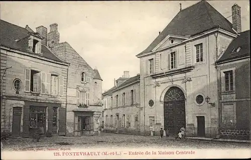 Ak Fontevrault Maine-et-Loire, Entree de la Maison Centrale