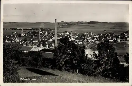 Ak Münsingen in Württemberg, Blick auf den Ort