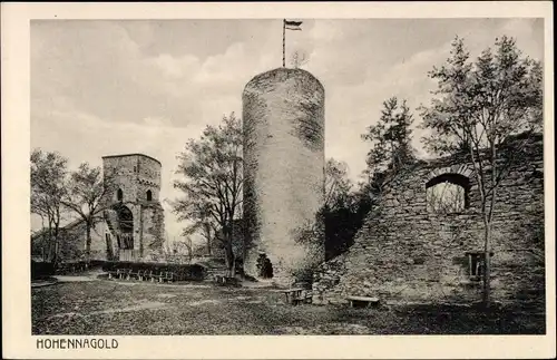 Ak Nagold im Schwarzwald, Burgruine Hohennagold