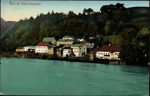 Ak Ach in Oberösterreich, Blick auf den Ort