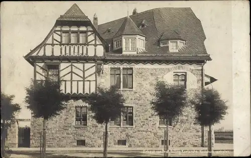Jugendstil Ak Karlsruhe in Baden, Villa Ecke Simonstraße, Eisenlohrstraße, Erbauer Prof. Billing