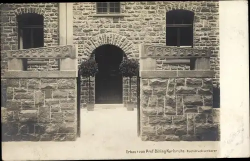 Jugendstil Ak Karlsruhe in Baden, Villa, Stephanienstraße, Erbauer Prof. Billing